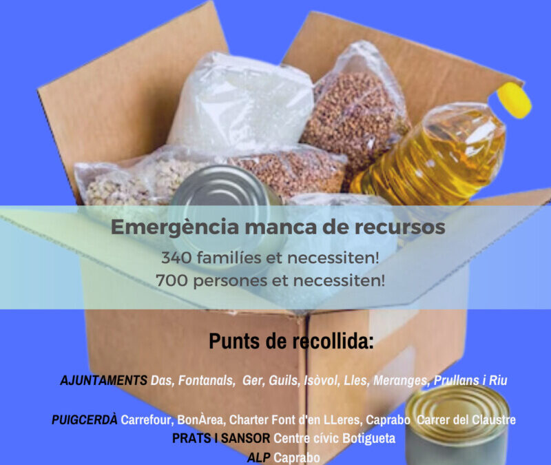 Recollida Campanya solidària Banc d’Aliments de la Cerdanya