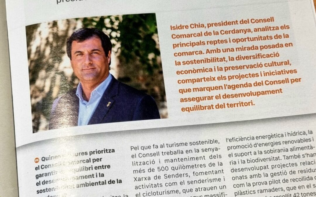 Descobreix els reptes i oportunitats de la Cerdanya a l’entrevista amb el president del Consell Comarcal