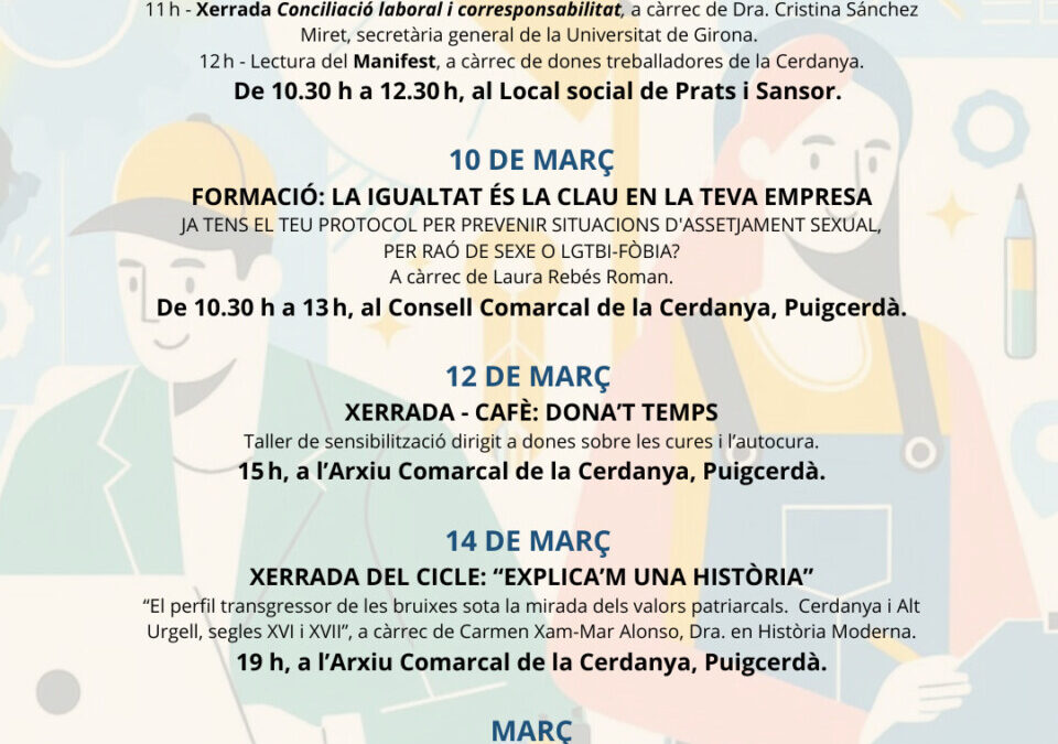Activitats del Dia Internacional de la Dona